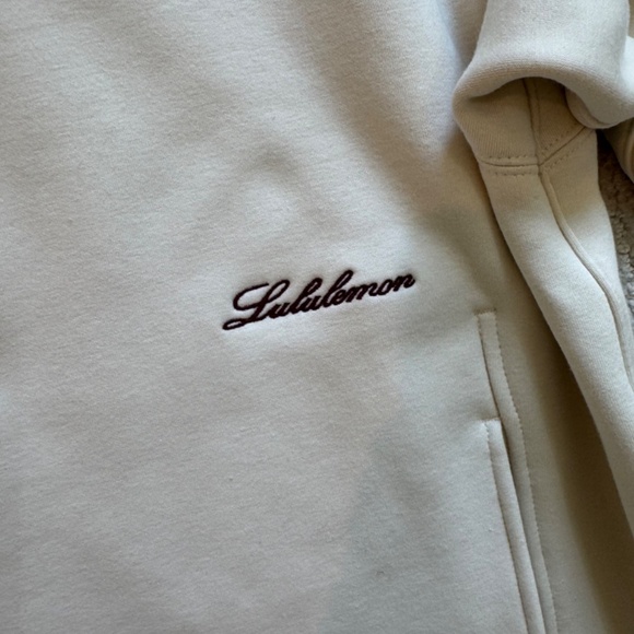 Men's Lululemon Big Cozy Oversized Pullover Hoodie Light Ivory NWT- Size XS - Picture 4 of 6